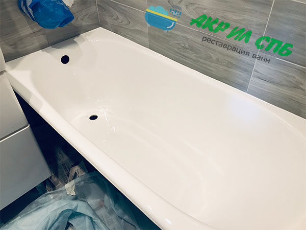 Реставрация чугунной ванны жидким акрилом или эмалью в домашних условиях