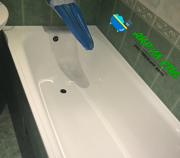 Реставрация ванны жидким акрилом Sipo Flex