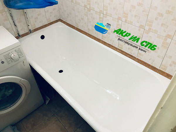 Реставрация ванны жидким акрилом Stacril Ecolor